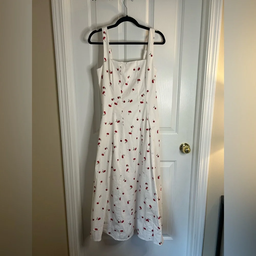 NWT Abercrombie Mila Stretch Midi Dress Size Large - Picture 5 of 13
